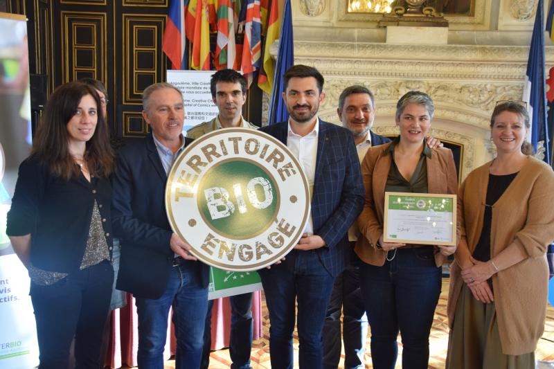 Le panneau « Territoire Bio Engagé » sera placé en entrée de ville.