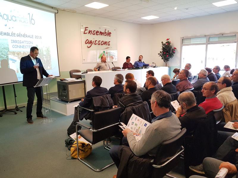 Lionel Raspiengeas, lors de l’assemblée générale 2018
(photo d’archives).