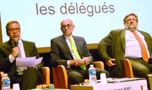 De gauche à droite : Philippe Herbelot, directeur général de la MSA de Picardie, Antoine Niay, président de la MSA de Picardie, et Thierry Manten, premier vice-président de la MSA de Picardie et de la Caisse centrale de la MSA.
