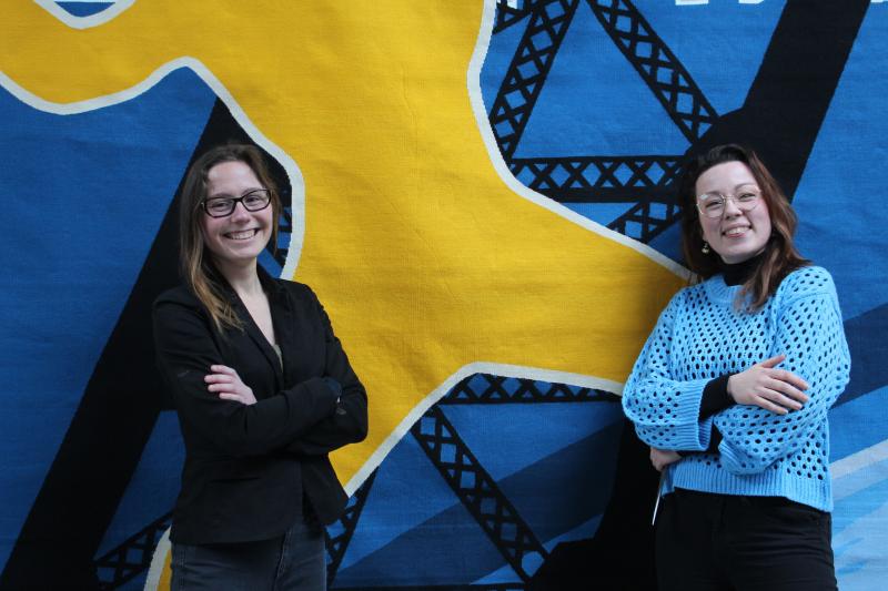 Valentine Jiolat et Laure Vovau, les Wonder Woman du tissage.