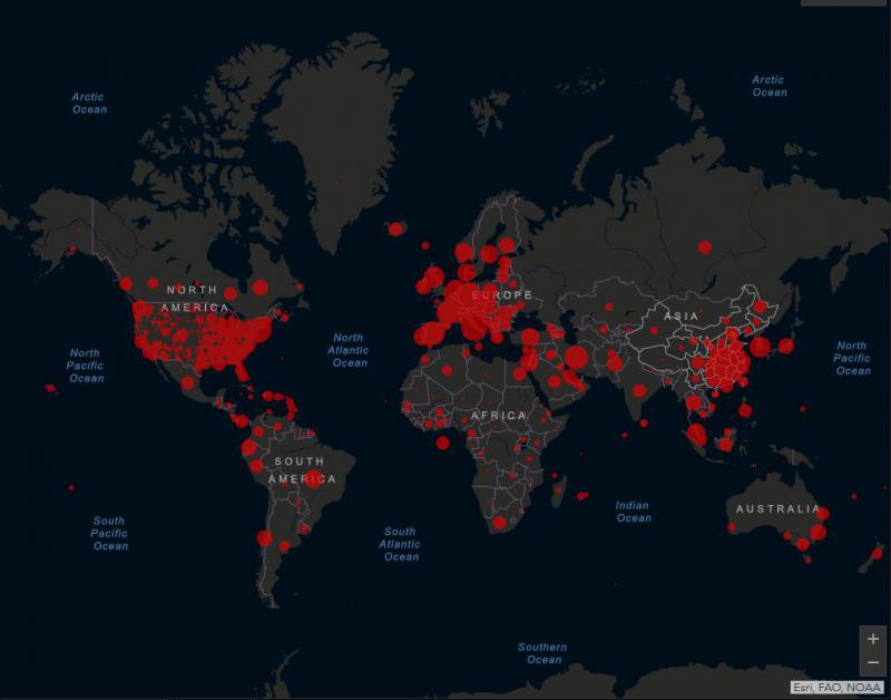 Ailleurs dans le monde, dans l'après-midi du 25 mars, 436.159 cas d'infection au coronavirus ont été comptabilisés dans 172 pays.