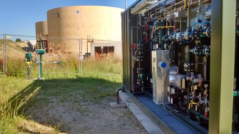 Poste d'injection de biométhane à Messeï (61).