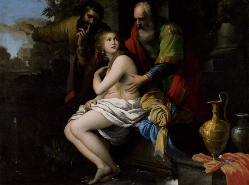 « Suzanne et les vieillards », de Giovanni Martinelli. © C2RMF -Pierre-Yves Duval_C2RMF