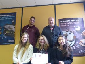 Trois étudiantes en licence pro ont travaillé aux côtés de Laurent Lechevallier, administrateur délégué de l’Institut du goût, et son stagiaire Jordan Garcia, pour définir les termes du label et identifier ses premiers bénéficiaires.