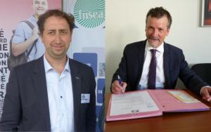 Arnaud Tachon, président de la Commission régionale Emploi de la FNSEA Nouvelle-Aquitaine, et Pierre Fabre, directeur adjoint et responsable du Pôle travail à la Direccte Nouvelle-Aquitaine.