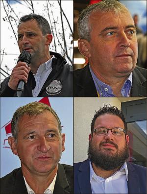 David Chauve, Patrick Bénézit, Michel Joux et Jocelyn Dubost : des responsables régionaux pleinement mobilisés avant le Sommet.