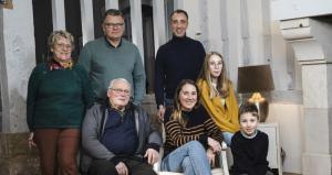 La famille Feugère à loccasion du tournage du documentaire Familles de paysans, 100 ans dhistoire.