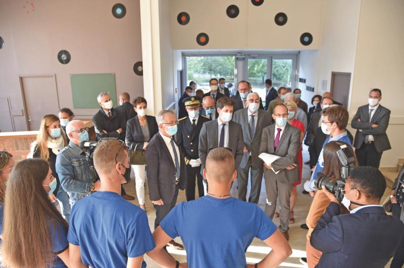 À l’occasion de la rentrée scolaire, le ministre de l’Agriculture et de l’Alimentation, Julien Denormandie, a visité le lycée agricole du Chesnoy.