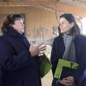 Christine Valentin, présidente de la chambre dagriculture et Valérie Hatsch, préfète de Lozère.