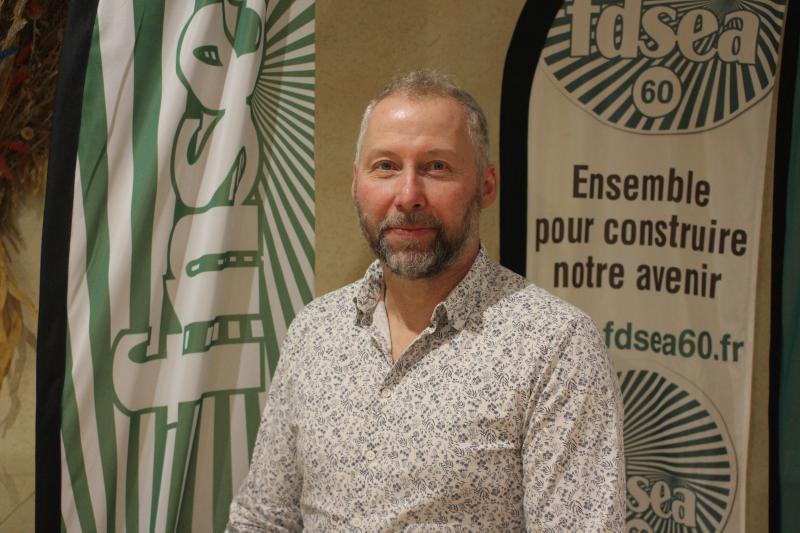 Régis Desrumaux, président de la FDSEA 60 et de la Frsea Hauts-de-France.