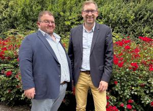 Benoît Thilliez et Hubert Bourgois, président et directeur de la Safer Hauts-de-France.