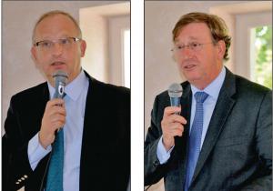 Éric Legras, président de l’OPL Vert, et Thierry Ponthieu, de Bonduelle.