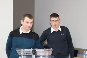 Mathieu Pecquet, secrétaire général, et Nicolas Caron, résident de JA 60.