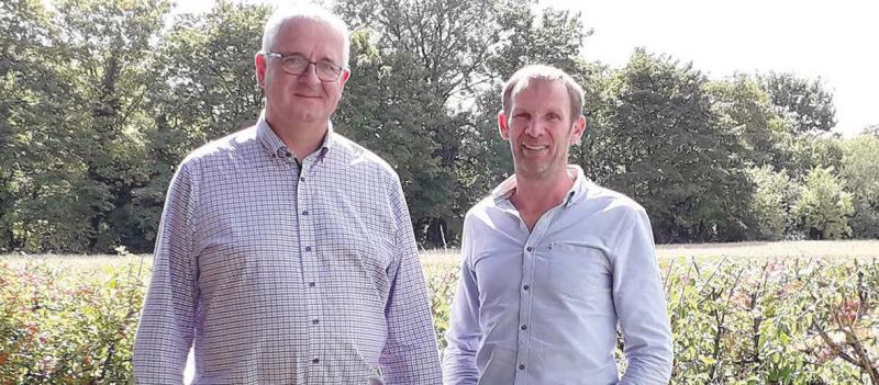 De gauche à droite : Olivier Brasset, président de la coopérative féculière de Vecquemont, et Bruno Poutrain, son directeur.