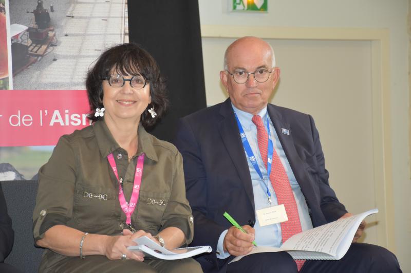 Katy Hautot et Antoine Niay, respectivement directrice générale et président de la MSA de Picardie.