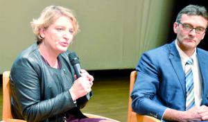 Marie-Sophie Lesne, vice-présidente de la région Hauts-de-France, et Didier Verbeke, président de la marque régionale Terroirs de Picardie.