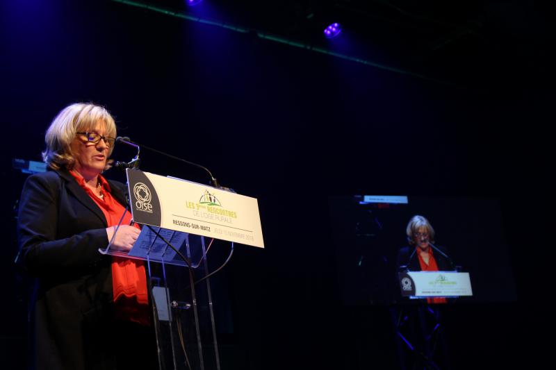 Nadège Lefebvre, présidente du Conseil départemental
