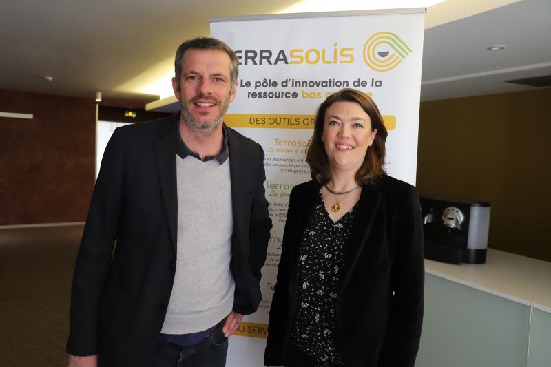 Maximin Charpentier et Carole Leverrier, respectivement président et directrice de Terrasolis, ont animé les débats.