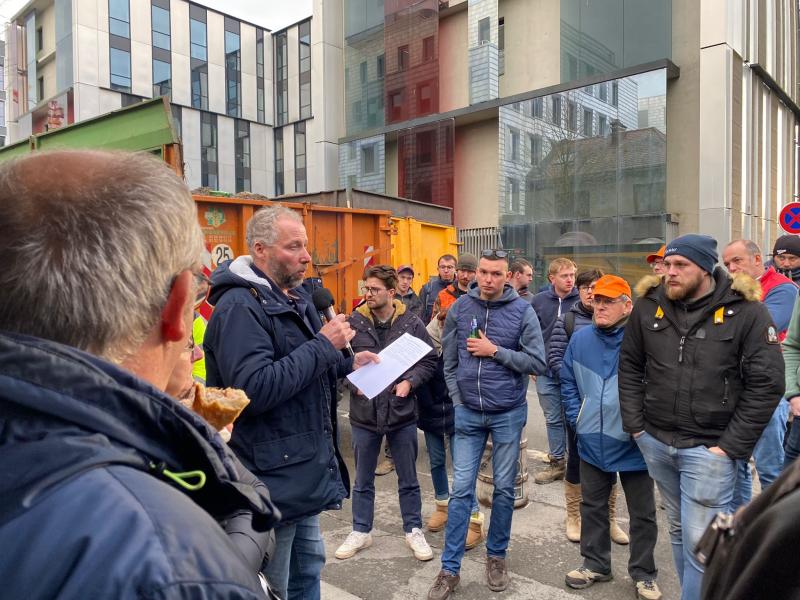 Les agriculteurs étaient nombreux à répondre à l'appel des FDSEA et de JA.