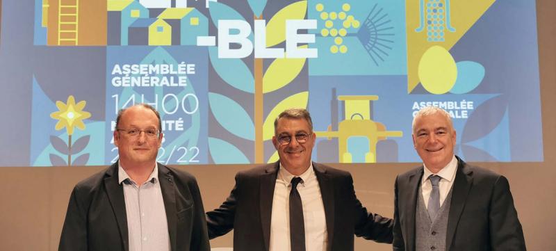 L'AG était l'occasion de valider la fusion avec La Flandre. De gauche à droite, Alexandre rivenet, ancien président de La Flandre, David saelens, président de Noriap, et Damien François, DG de Noriap.