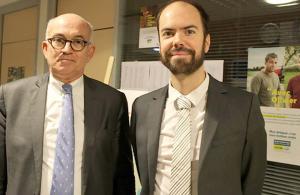 Antoine Niay, président de la MSA de Picardie et Matthieu Le Noan, sous-directeur