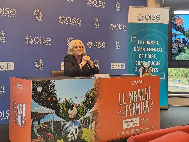 Nadège Lefebvre, présidente du Conseil départemental de l’Oise.