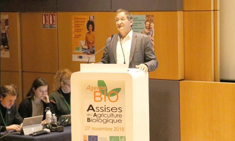 Gérard Michault, président de l’Agence Bio, le 27 novembre, en ouverture des Assises de la Bio.