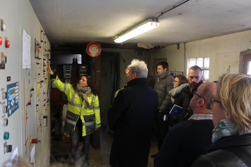 En clôture de la matinée, visite du silo certifié bio d’Estrées-Saint-Denis.