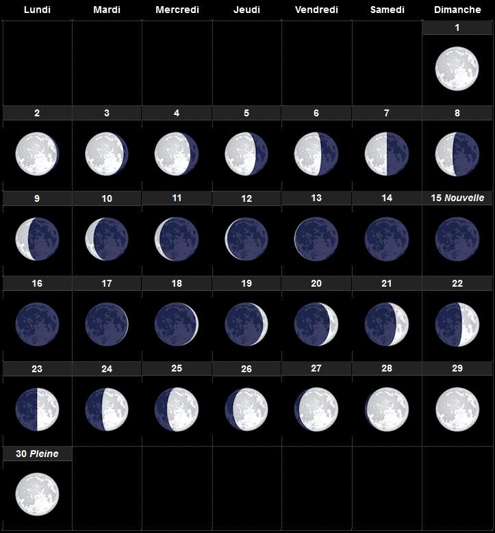 Calendrier lunaire des cultures - mois par mois