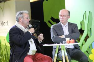 Alexandre Quillet, Arnold Puech dAlissac et Caroline Amiel lors du débat organisé dans le cadre du Siècle vert.