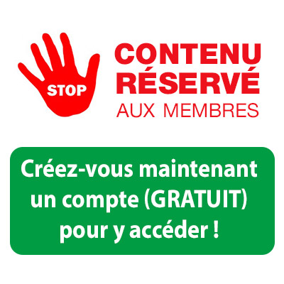 Reserve aux membres du site